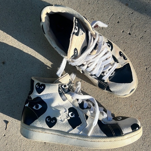 comme des garcons converse womens high top